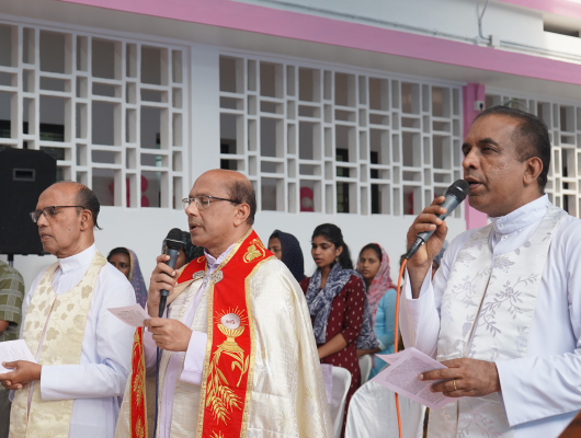 Renovated building blessing ceremony
